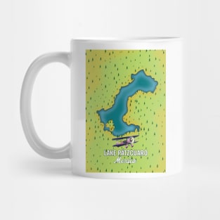 Lake Pátzcuaro Map Mug